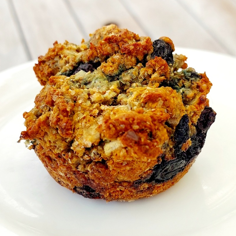 Blueberry and Apple Bran Muffins
